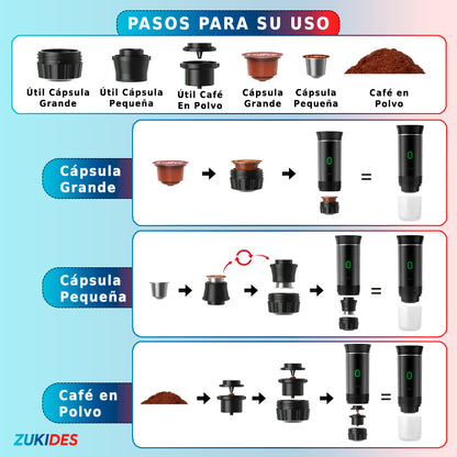 Cafetera Portátil | ¡El Mejor Café a 1/5 Minutos!