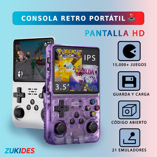 Consola Retro | +15000 Juegos | Pantalla IPS 3.5" |
